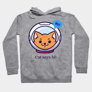 Cat say hi! Hoodie